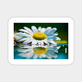 Daisy Flower Petal Nature Serene Calm Magnet