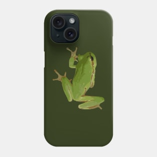 Cute Climbing Green Tree Frog Vector Art Phone Case