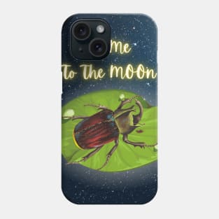 Beetle Fly Me To The Moon Phone Case