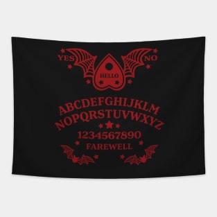 Batwing Planchette Spirit Board - Red Tapestry