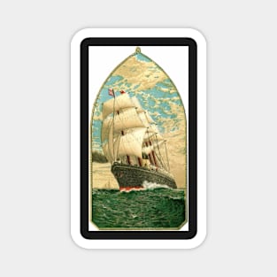 American Vintage Ship Magnet