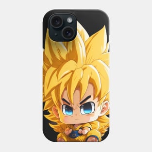 goku style martial artist miniature Phone Case