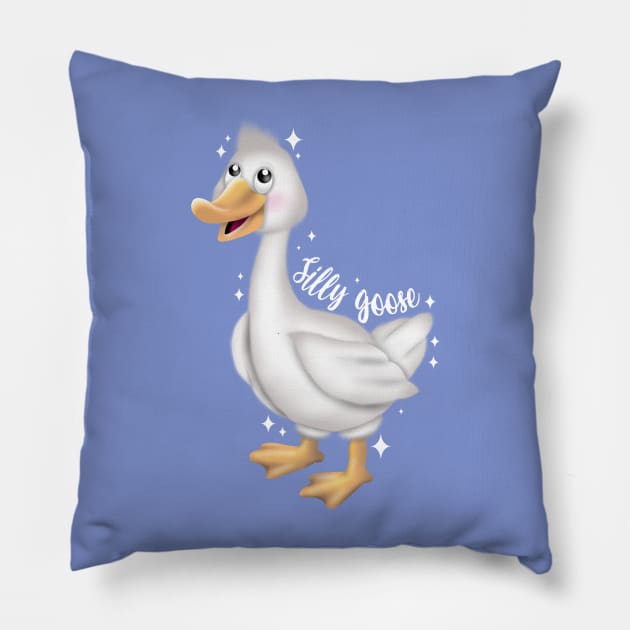 Silly goose Pillow by Manxcraft