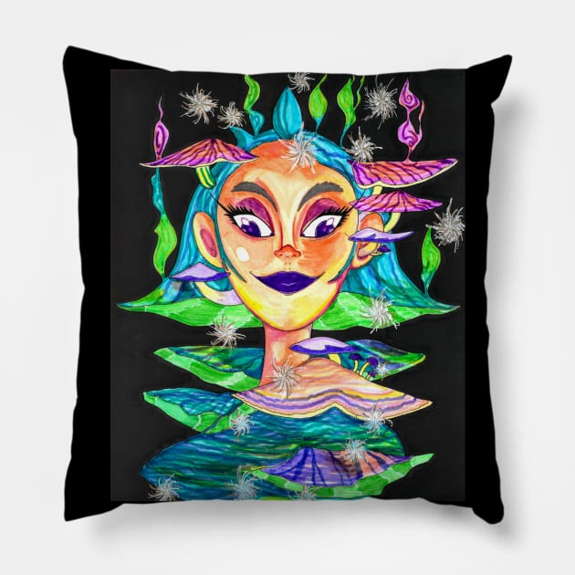 Fungus Is Among Us Pillow by DraggucciArts