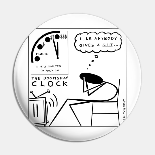 The Doomsday Clock Pin by scritchbeat