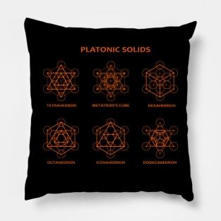 Platonic Solids Pillow