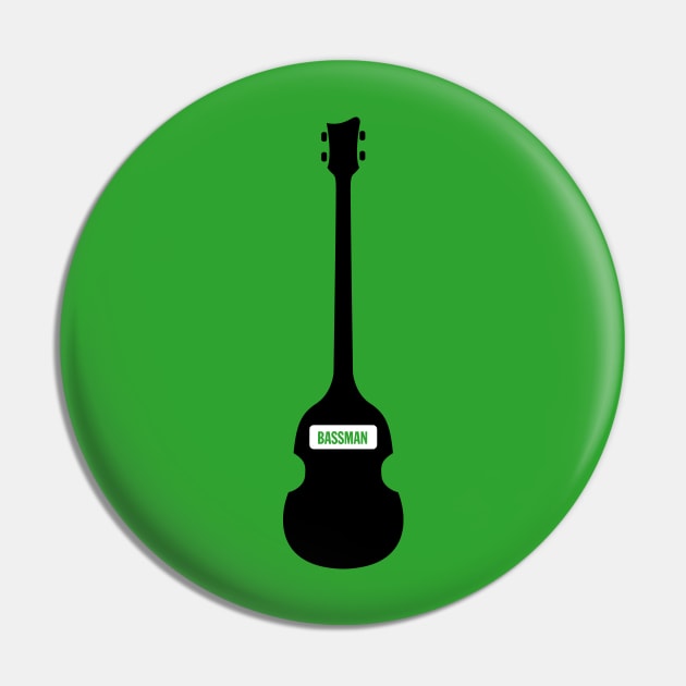 Violin Bassmann Pin by RussellTateDotCom