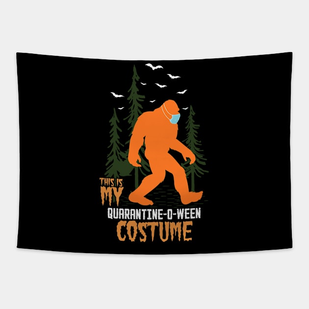 Bigfoot Quarantine O Ween Tapestry by Tesszero