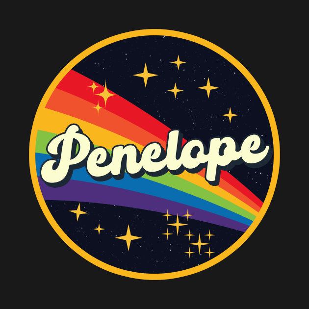 Penelope // Rainbow In Space Vintage Style by LMW Art