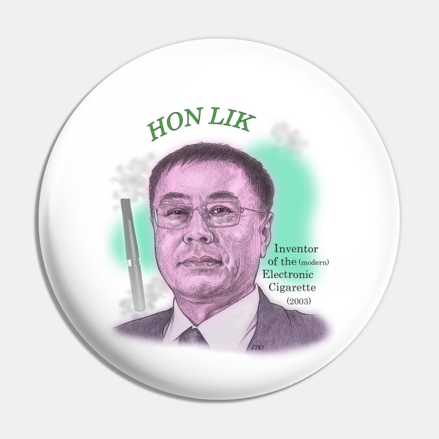 Hon Lik, Inventor of the Electronic Cigarette Pin by eedeeo
