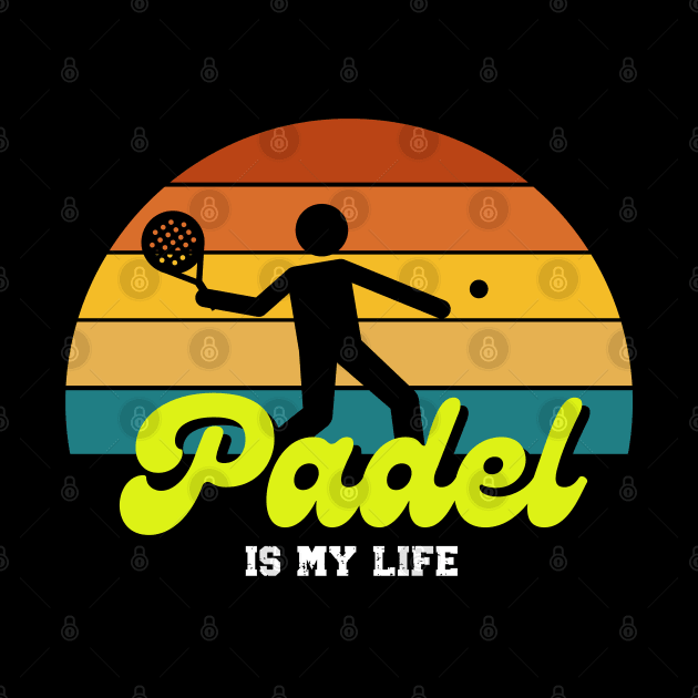 Padel Lover Retro Design by ARTSYVIBES111