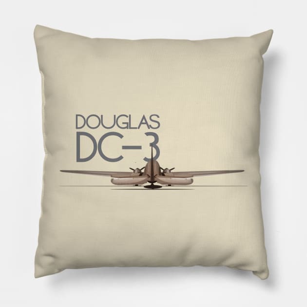 Douglas DC-3 Pillow by Caravele