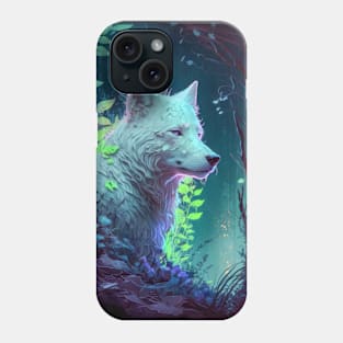 Wolf Animal Portrait Painting Wildlife Outdoors Adventure Phone Case