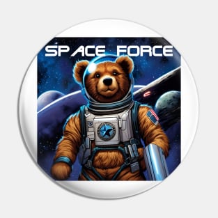 Teddy as a new recruit in the space Force Pin