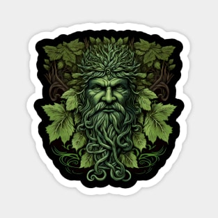 Jack Of The Wood Traditional Pagan Celtic Greenman Magnet