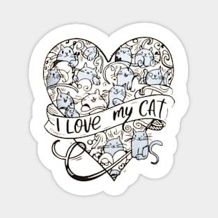 Cat lover Magnet