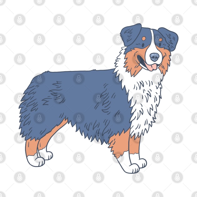 Black Tri Australian Shepherd by Csieben