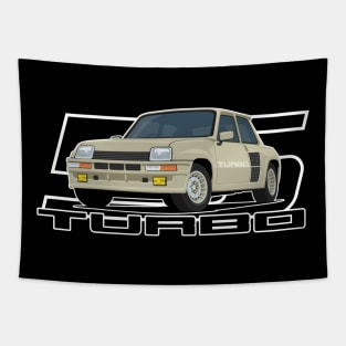 Car 5 Turbo 1980 v2 cream Tapestry