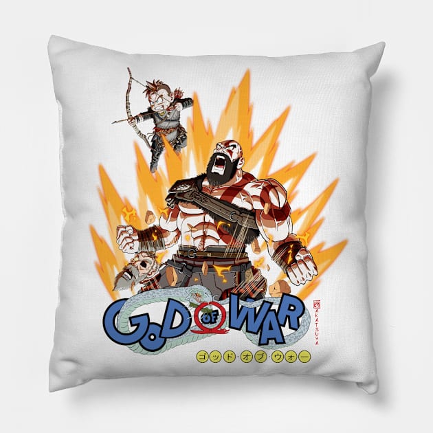 God of War X Dragon Ball Pillow by Akatsuya