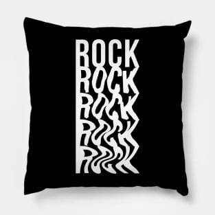 rock wavy logo Pillow