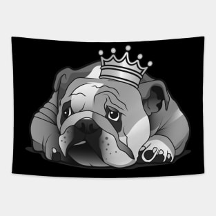 English Bulldog King Of The Bullies Tapestry