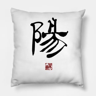 Sunlight 陽 Japanese Calligraphy Kanji Character Pillow