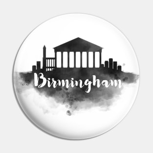 Birmingham watercolor Pin