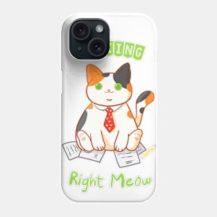 Cat at work Phone Case