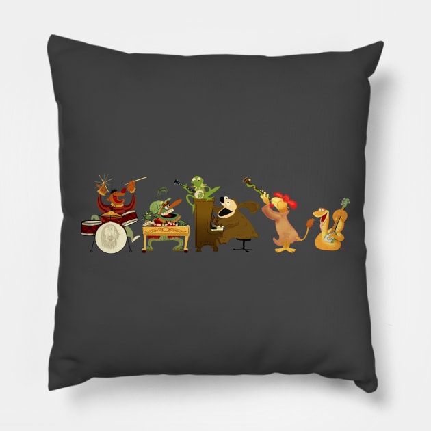 Music Is Everywhere Pillow by NoahGinex