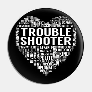 Trouble Shooter Heart Pin