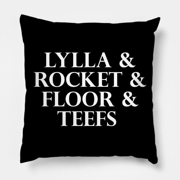 Lylla & Rocket & Floor & Teefs Funny Birthday Quote Pillow by sarabuild