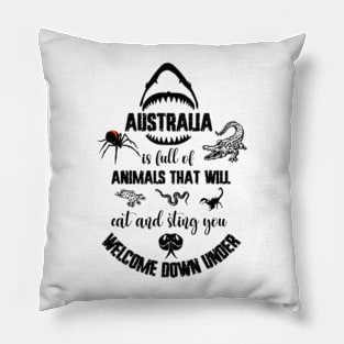 Australia's Animals That Will Bite And Sting You Pillow