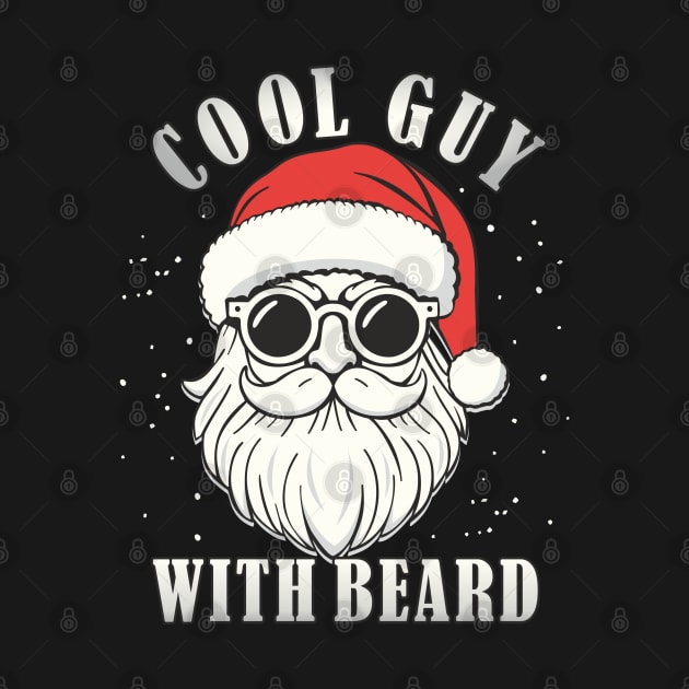 Cool Guy With Beard Santa Claus Bearded Men by FloraLi