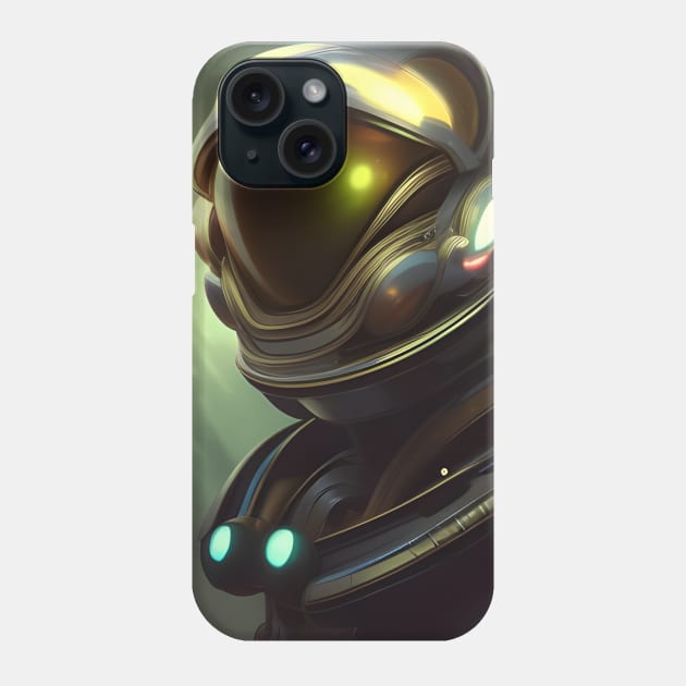 Alien Space Pilot Phone Case by SmartPufferFish