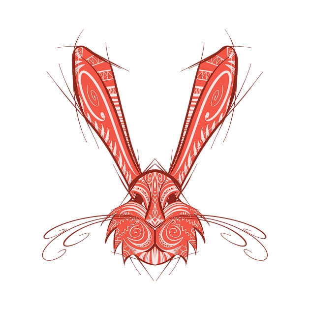 Rabbit - Chinese Zodiac - Animal Drawing by Red Fody