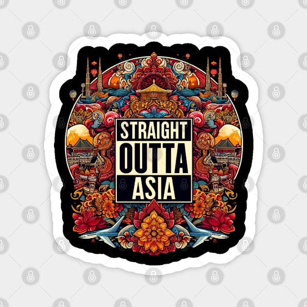 Straight Outta Asia Magnet by Straight Outta Styles