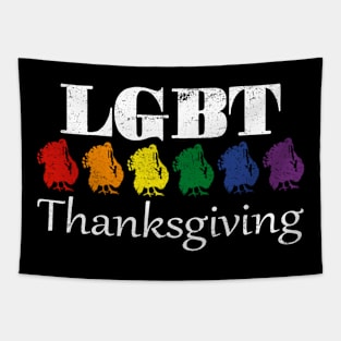 Pride Turkey Feast LGBT Thanksgiving Friendsgiving Tapestry