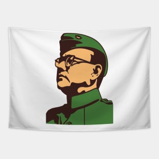 Nethaji Vintage Indian Freedom Fighter Leader Tapestry