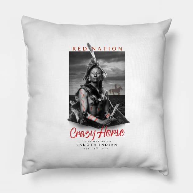 Red Nation Collection Honors Crazy Horse Pillow by TheLaundryLady