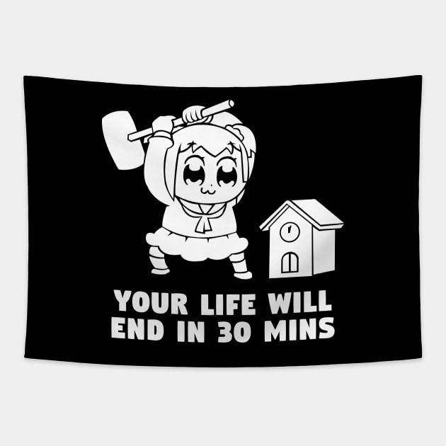 Your life will end in 30 mins Tapestry by merch.x.wear