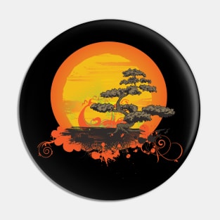 Japanese Bonsai Orange Dawn Pin