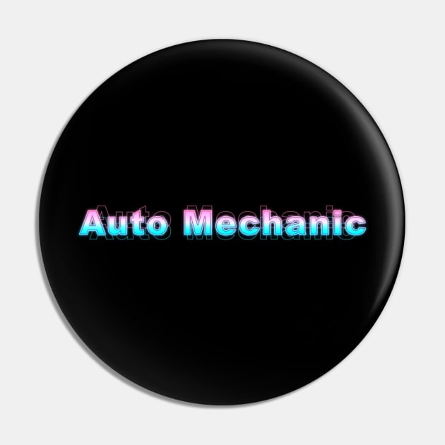 Auto Mechanic Pin by Sanzida Design