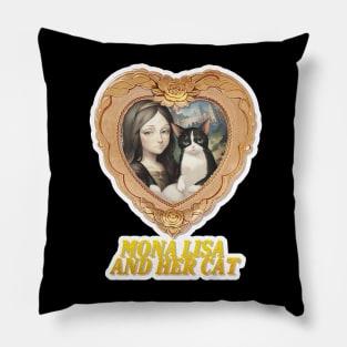 Mona Lisa and her cat Pillow