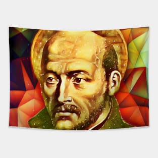 Ignatius of Loyola Snow Portrait | Ignatius of Loyola Artwork 15 Tapestry