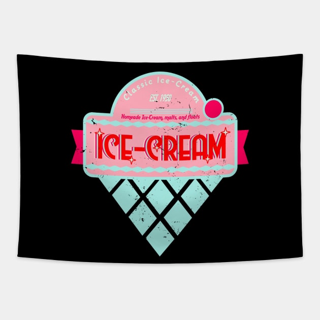 Classic Ice Cream Tapestry by TaliDe