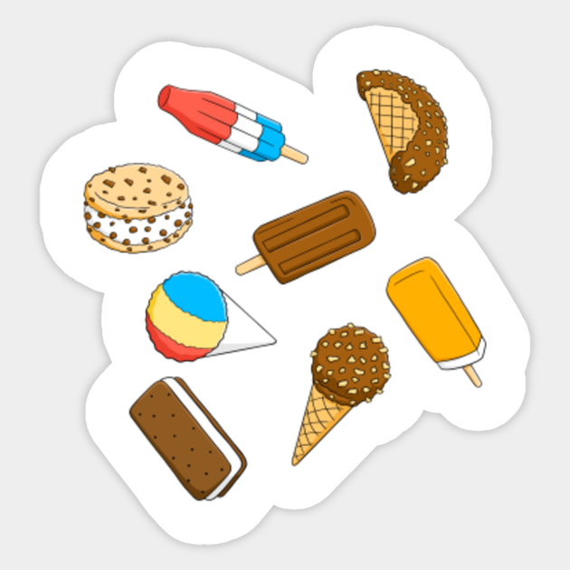 Ice Cream Truck Menu Ice Cream Truck Sticker Teepublic Ice Cream Truck Menu Ice Cream Truck Sticker Teepublic