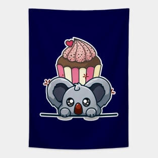 Koala Cupcake Tapestry