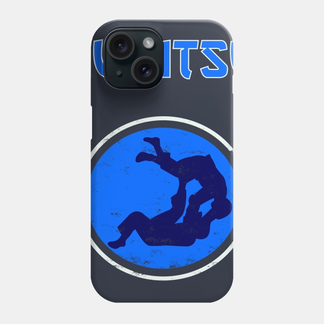 jiu-jitsu jiu jitsu bjj mma blue dot Phone Case by Lomitasu