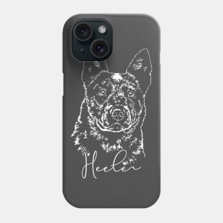 Funny Blue Heeler lover dog portrait Phone Case