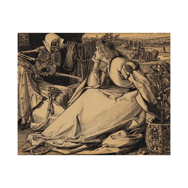 Until Her Death by Frederick Sandys by Classic Art Stall